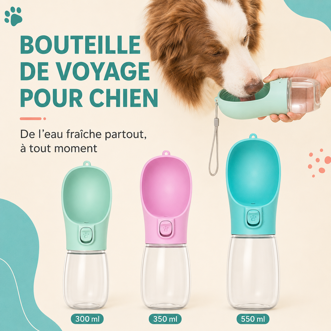 Bouteille de voyage pour boire