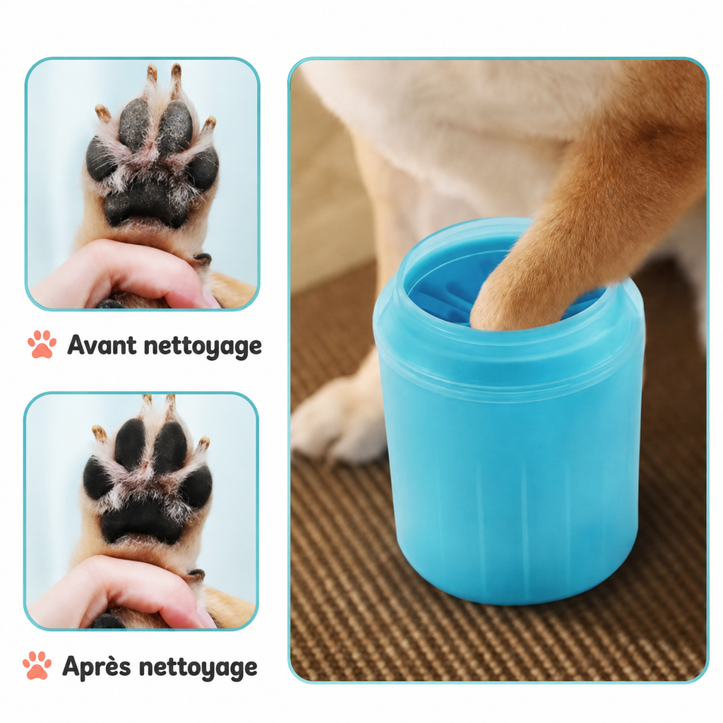 Nettoyeur de Pattes pour Chien – Doux, Rapide et Pratique