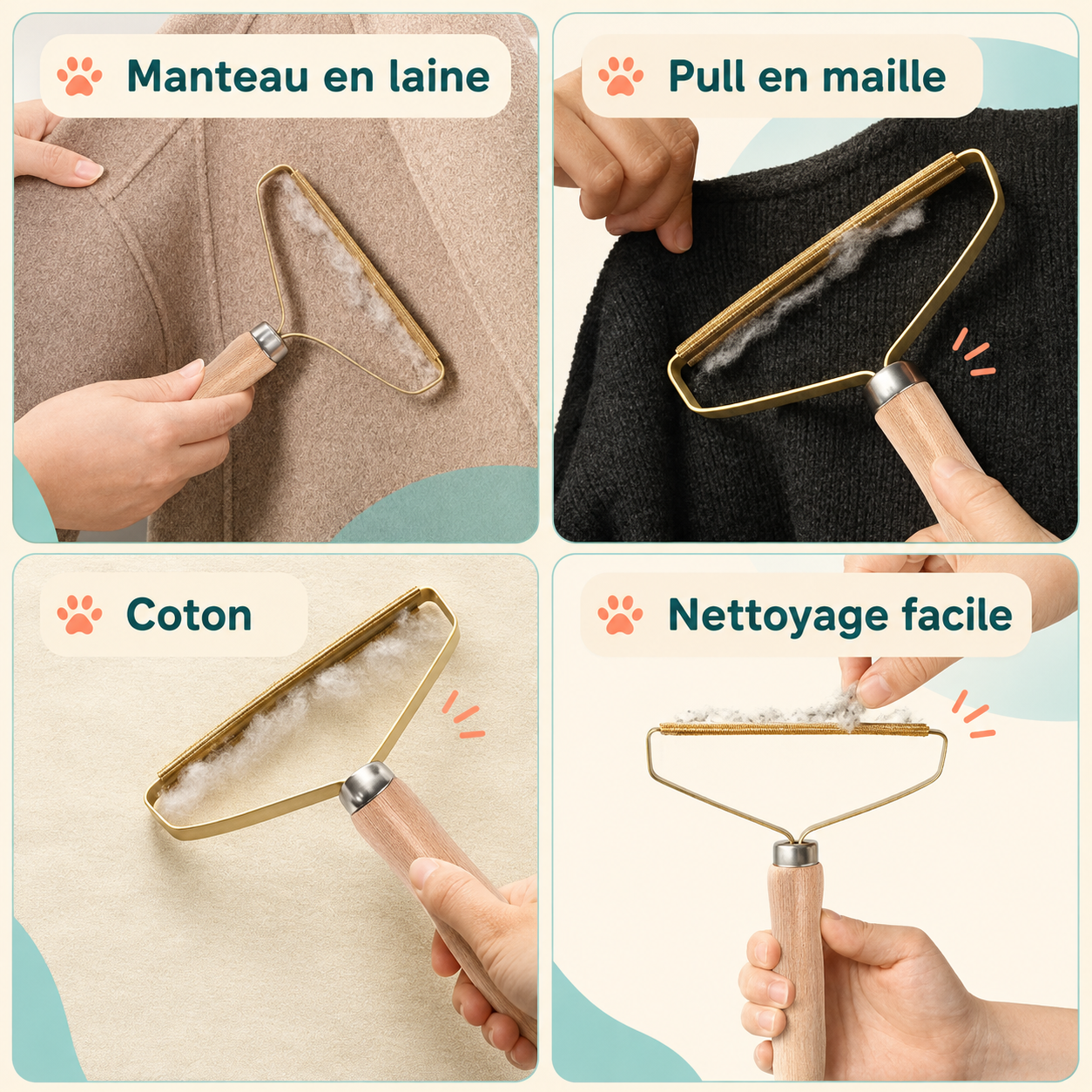 Éliminateur de poils d’animaux