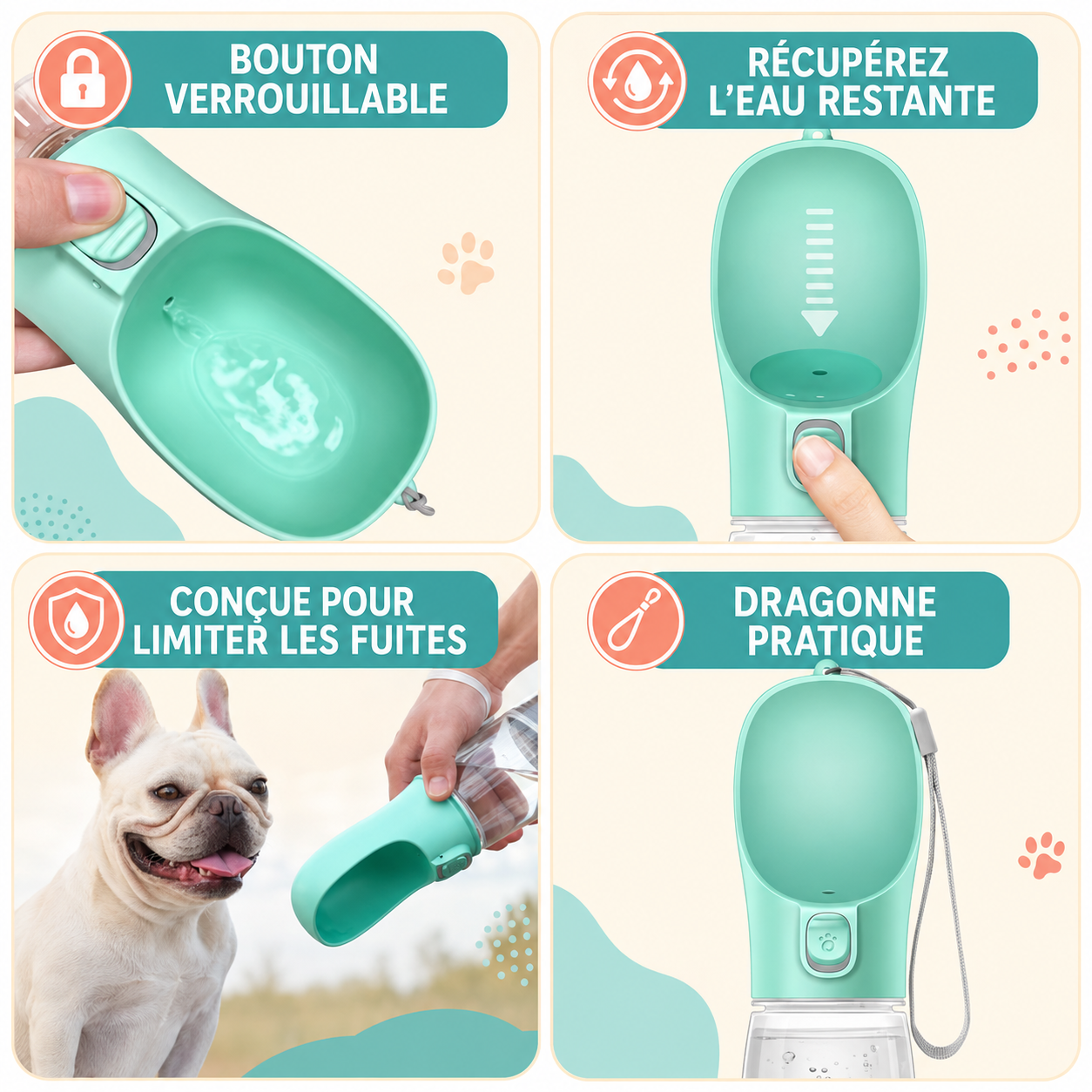 Bouteille de voyage pour boire