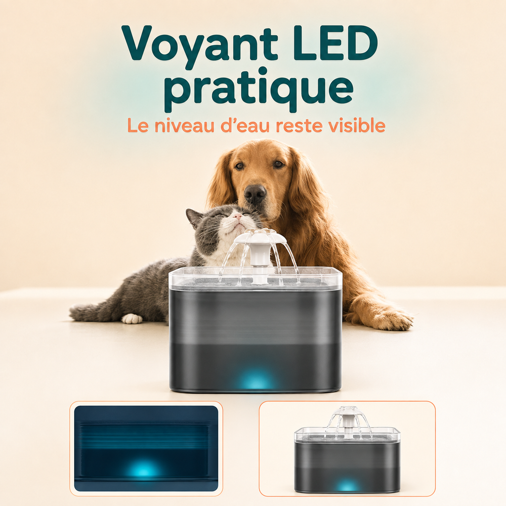 Fontaine à eau pour Chien et Chat