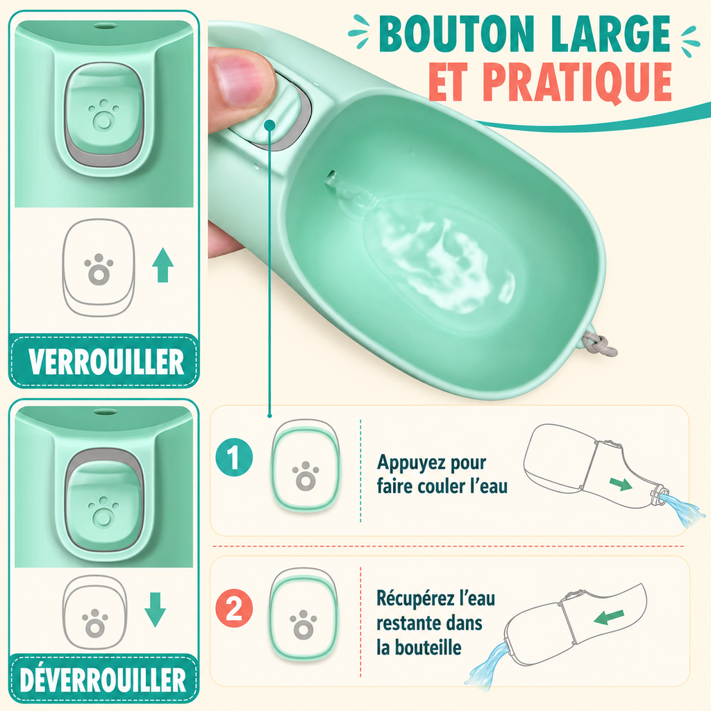 Bouteille de voyage pour boire