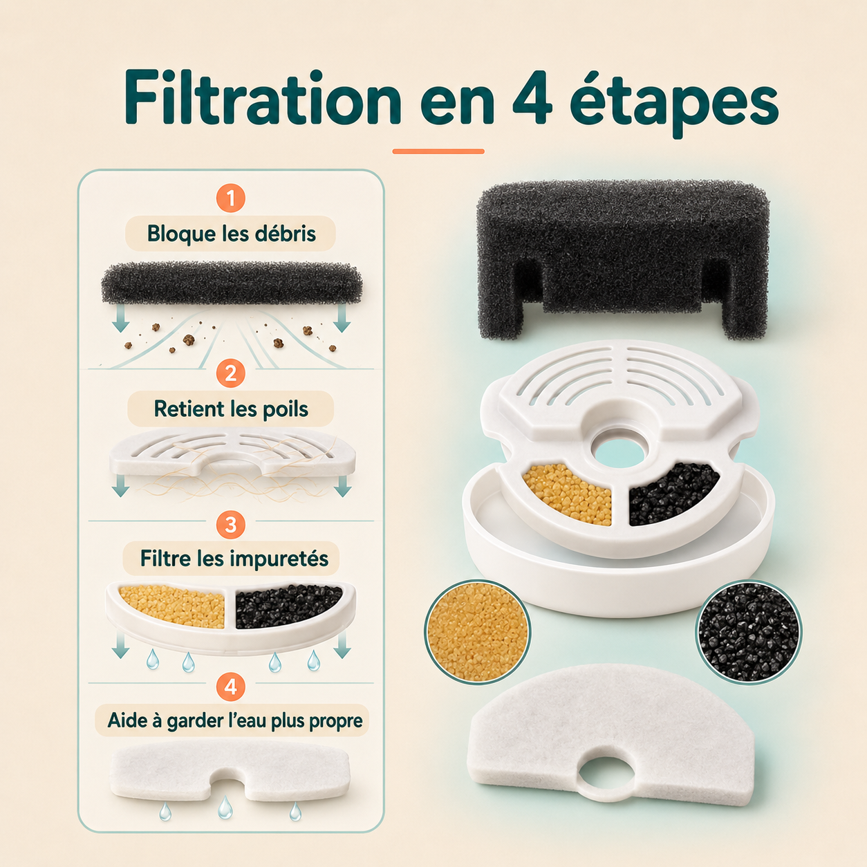 Fontaine à eau pour Chien et Chat