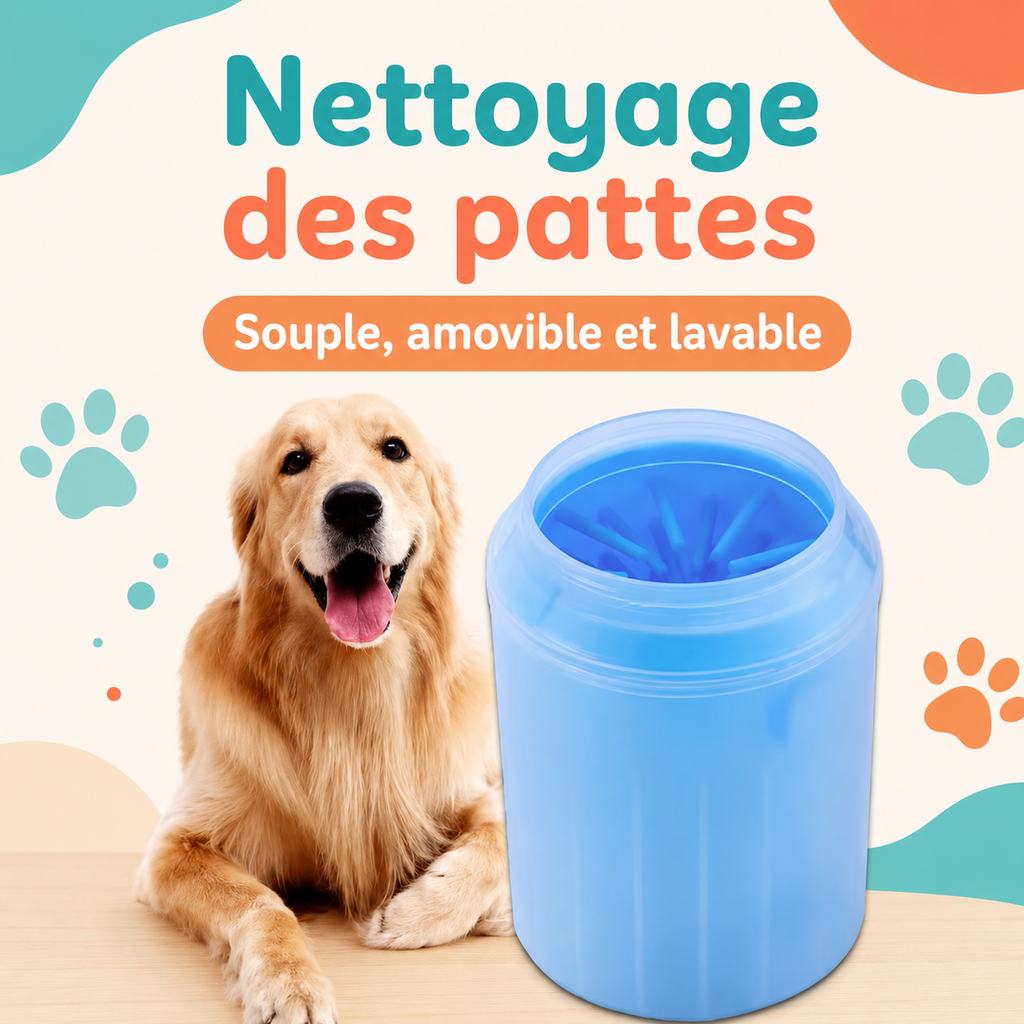 Nettoyeur de Pattes pour Chien – Doux, Rapide et Pratique