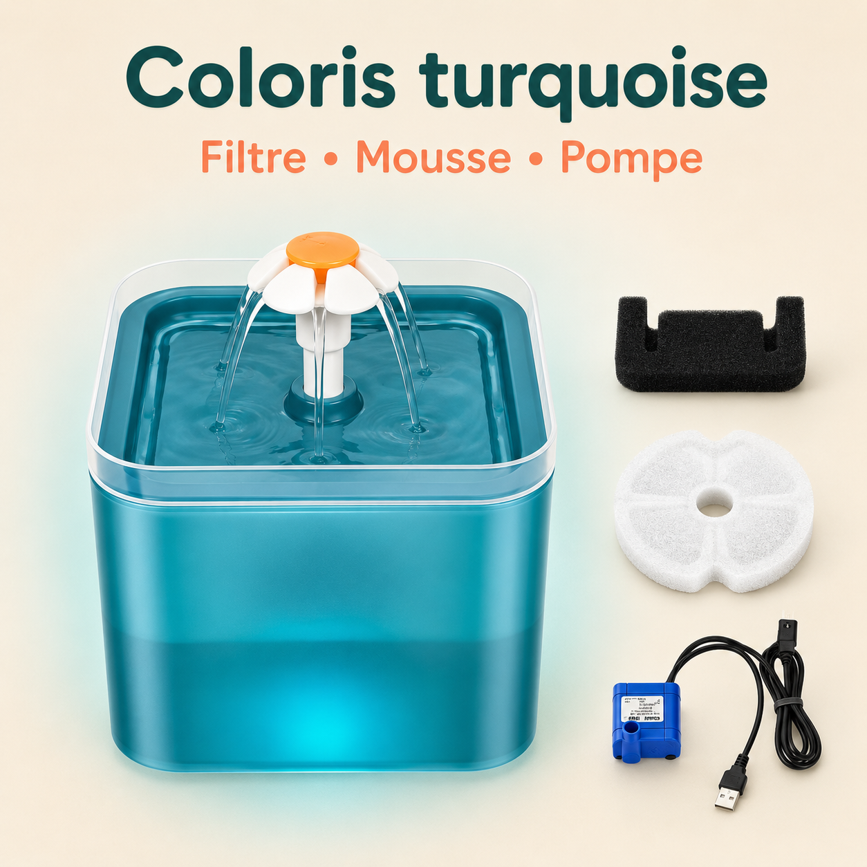 Fontaine à eau pour Chien et Chat