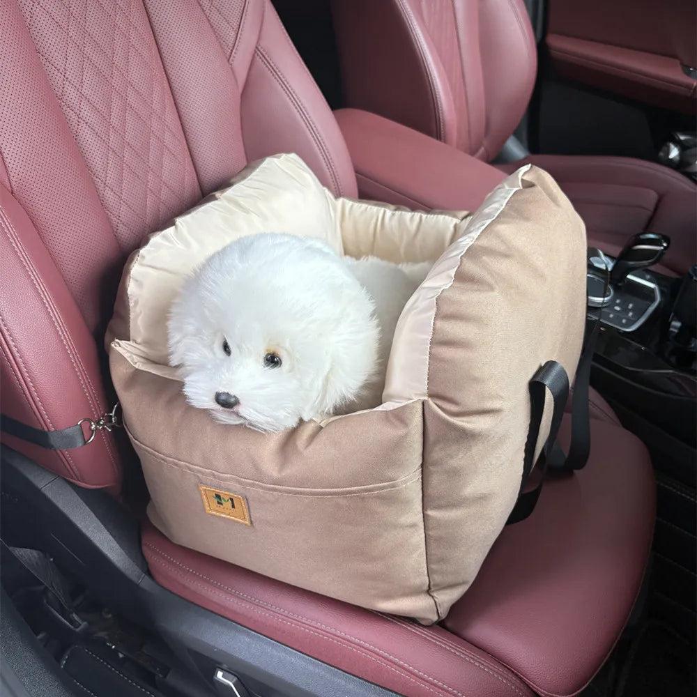 Siège de Voiture pour Chien avec Ceinture de Sécurité