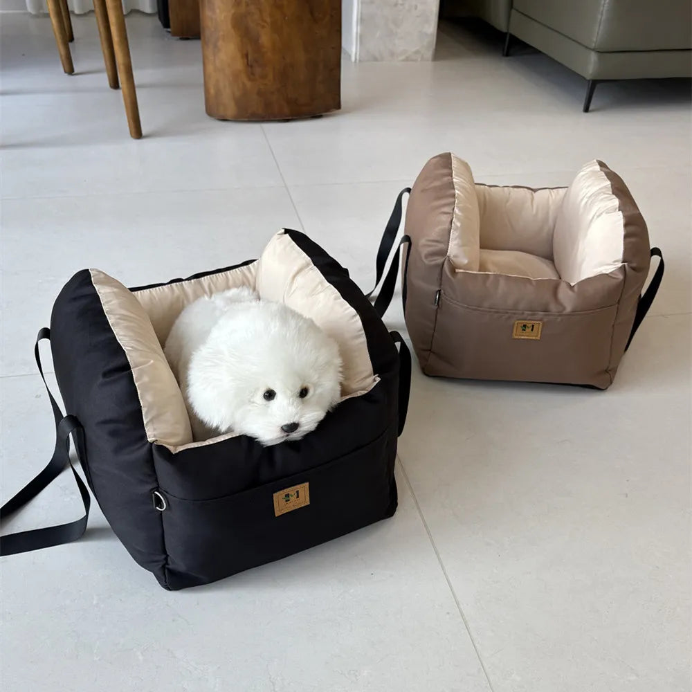 Siège de Voiture pour Chien avec Ceinture de Sécurité