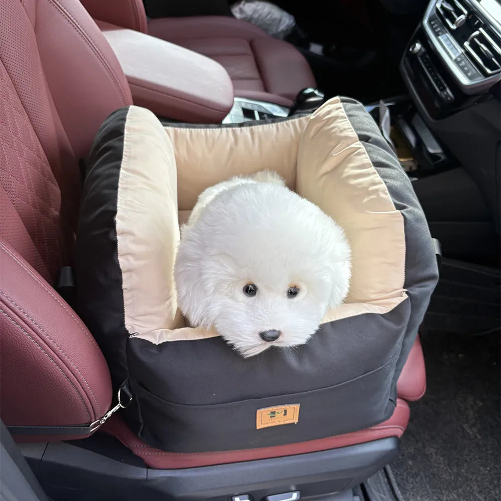 Siège de Voiture pour Chien avec Ceinture de Sécurité